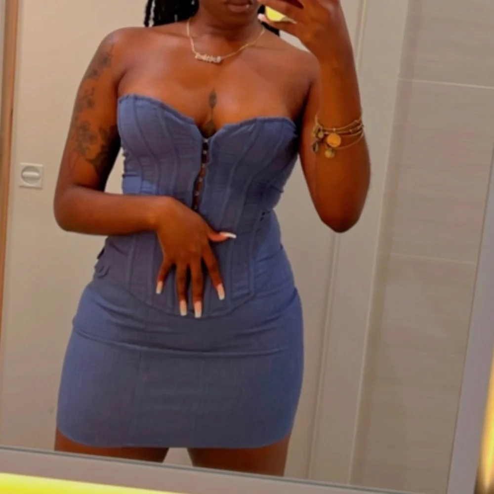 Blue Corset Set - Picture 2 of 2